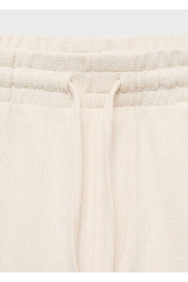 İpli Pamuklu Bermuda Şort - 6