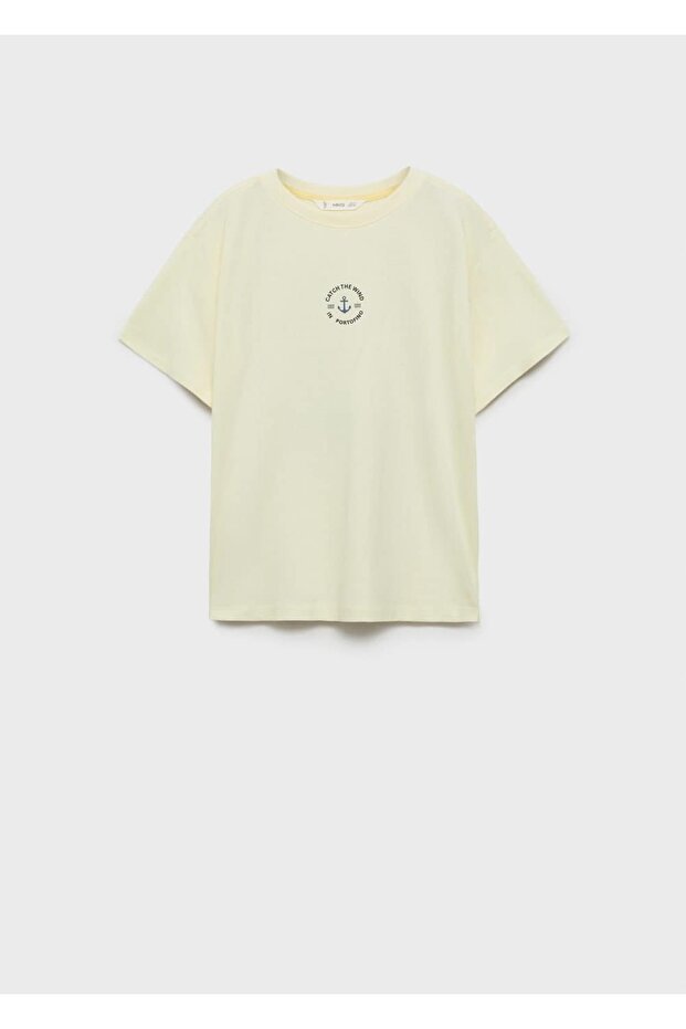 Памучна тениска с рисунка - 1