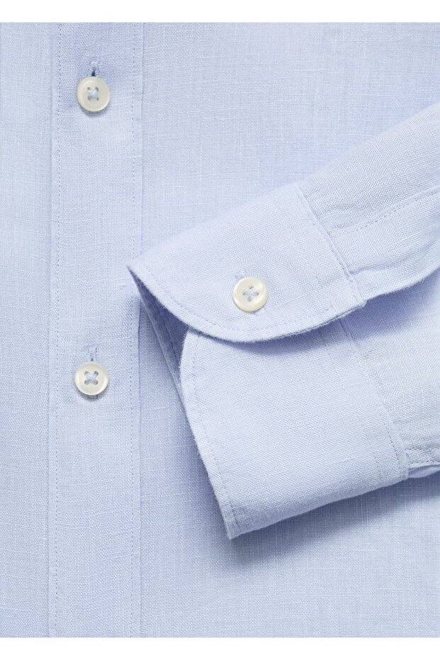 %100 Keten Gömlek - 5