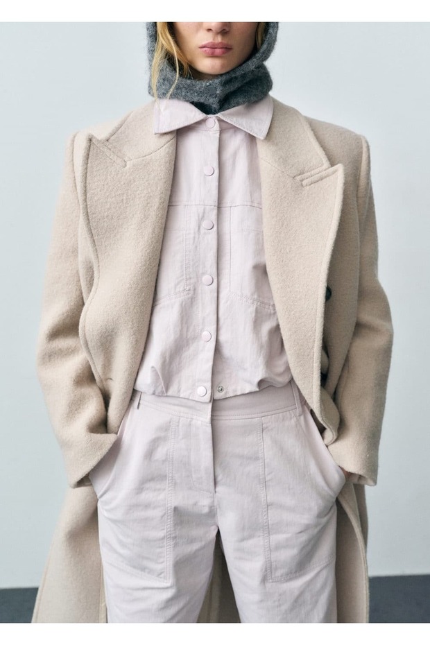 Volanlı denim mont - 6