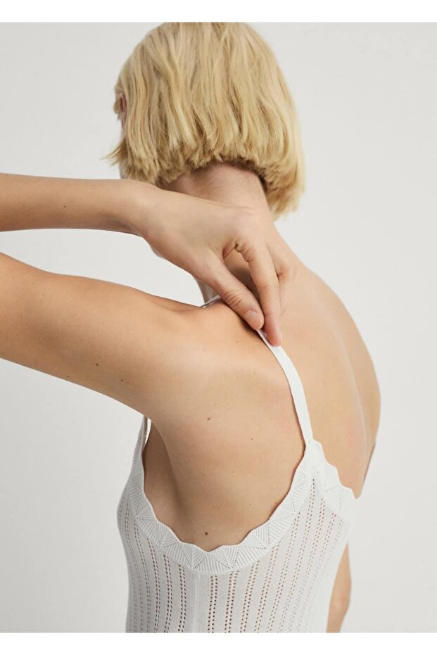 Ajur örgü detaylı gecelik - 6