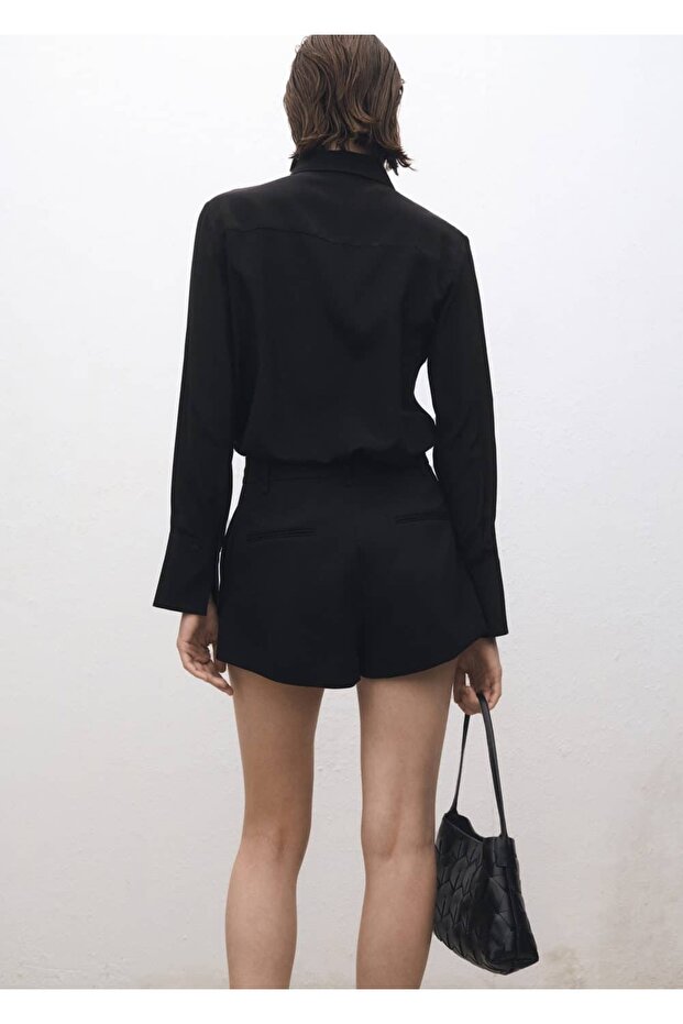 Saten ipek gömlek - 4