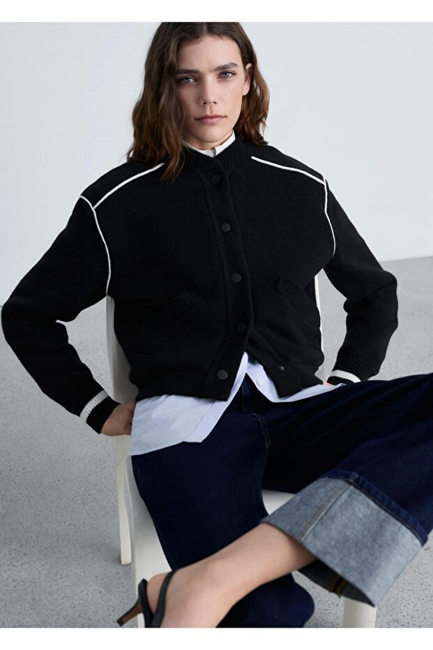 Triko bomber ceket - 5