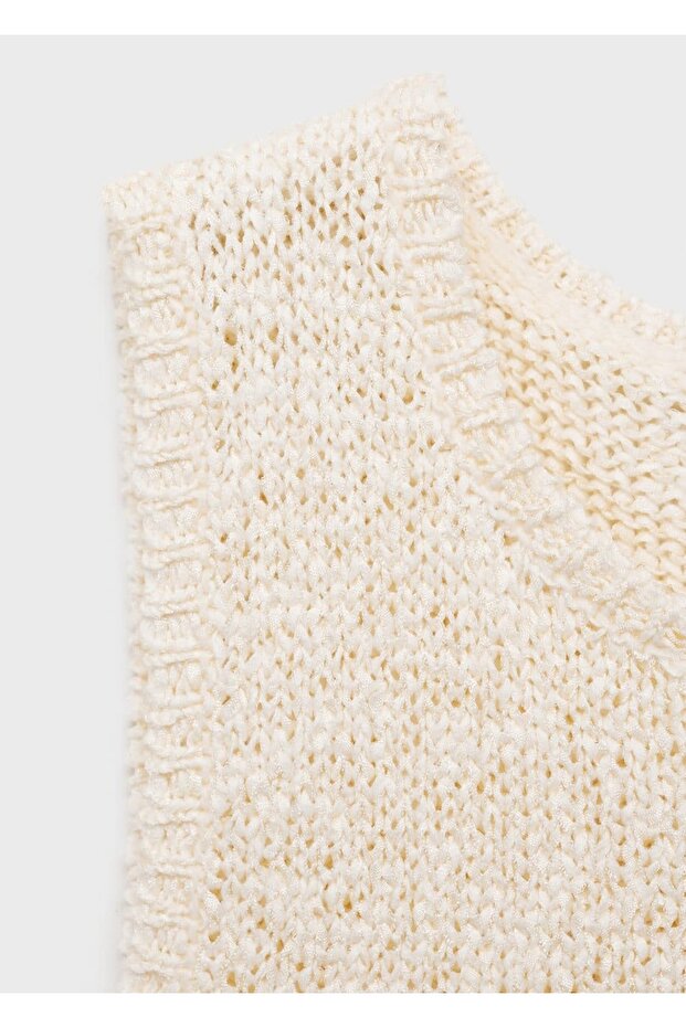 Askılı kroşe bluz - 5