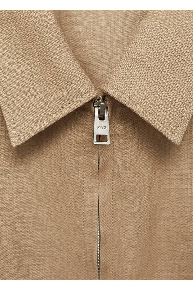 %100 keten cepli ceket - 6