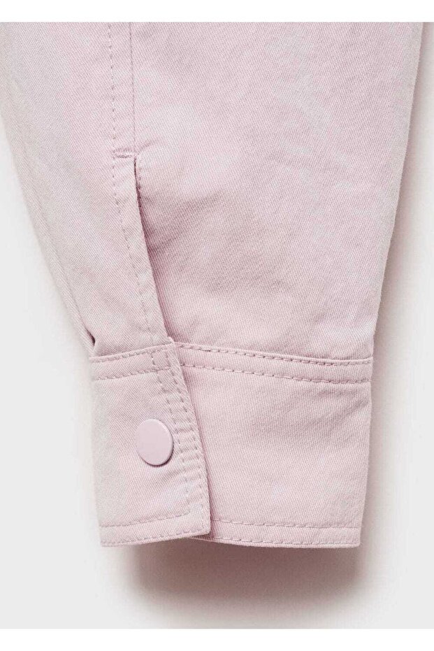 Volanlı denim mont - 5