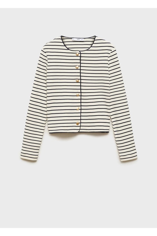 Çizgili örgü hırka - 3