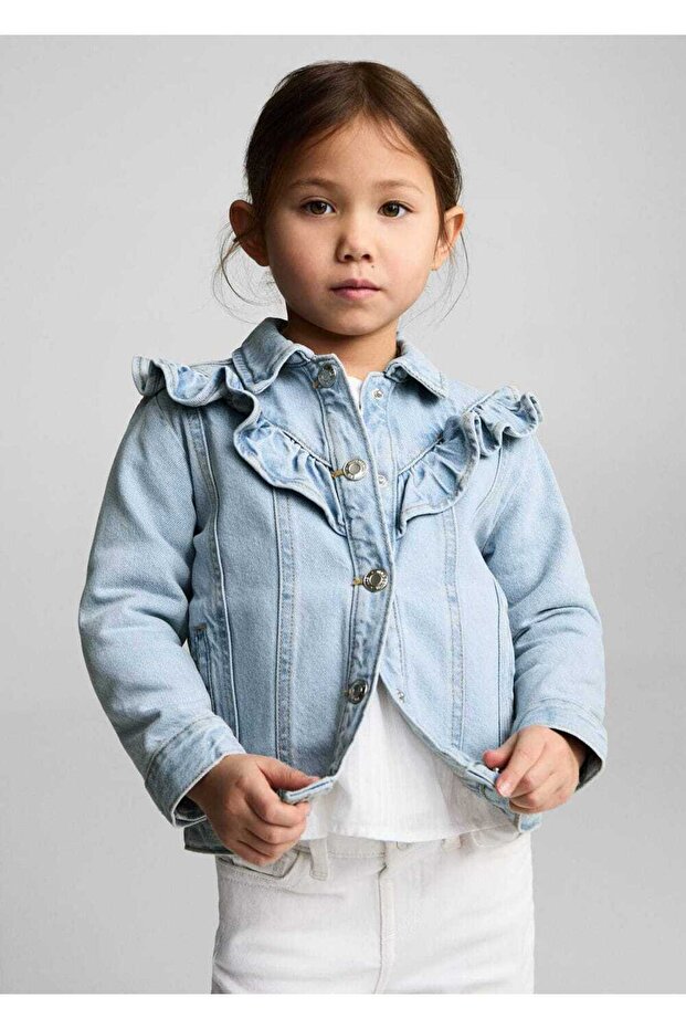 Volanlı Denim Mont - 4