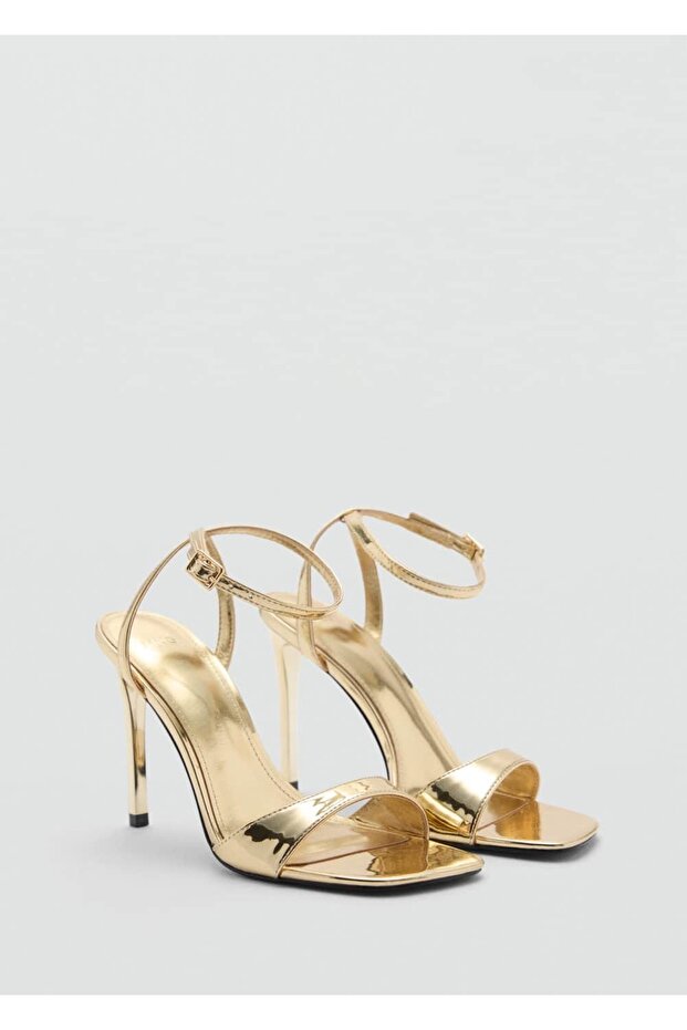 Topuklu bantlı sandalet - 1