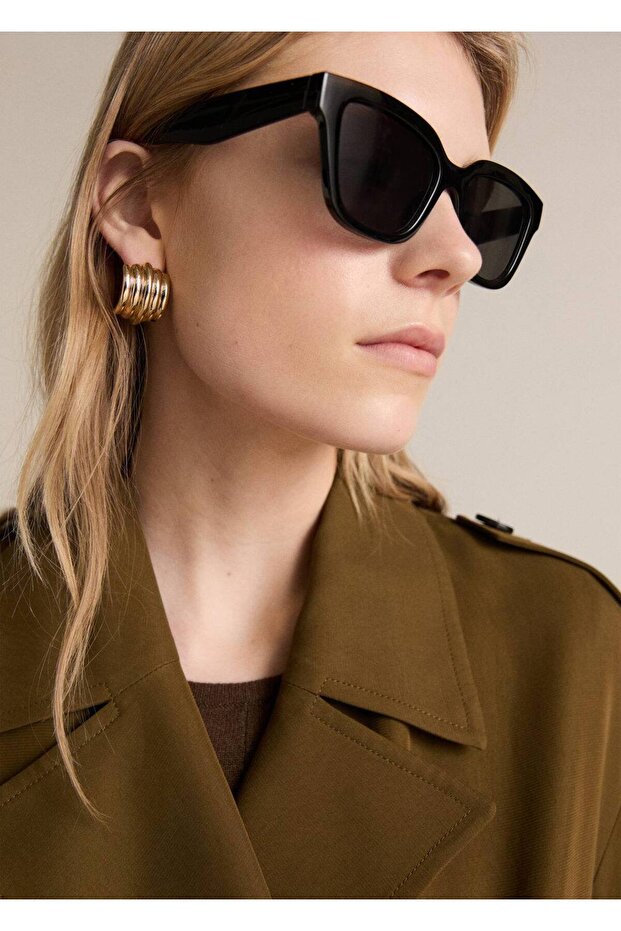 Oversize uzun lyocell trençkot - 8