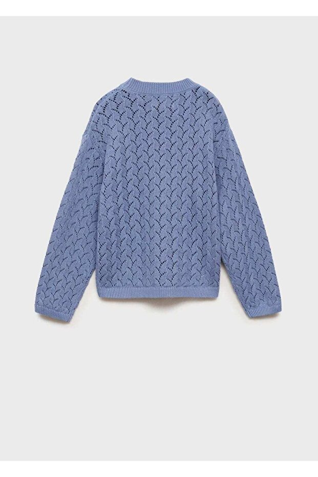 Durchbrochener Strickpullover - 4