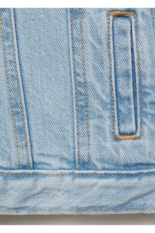 Volanlı Denim Mont - 6