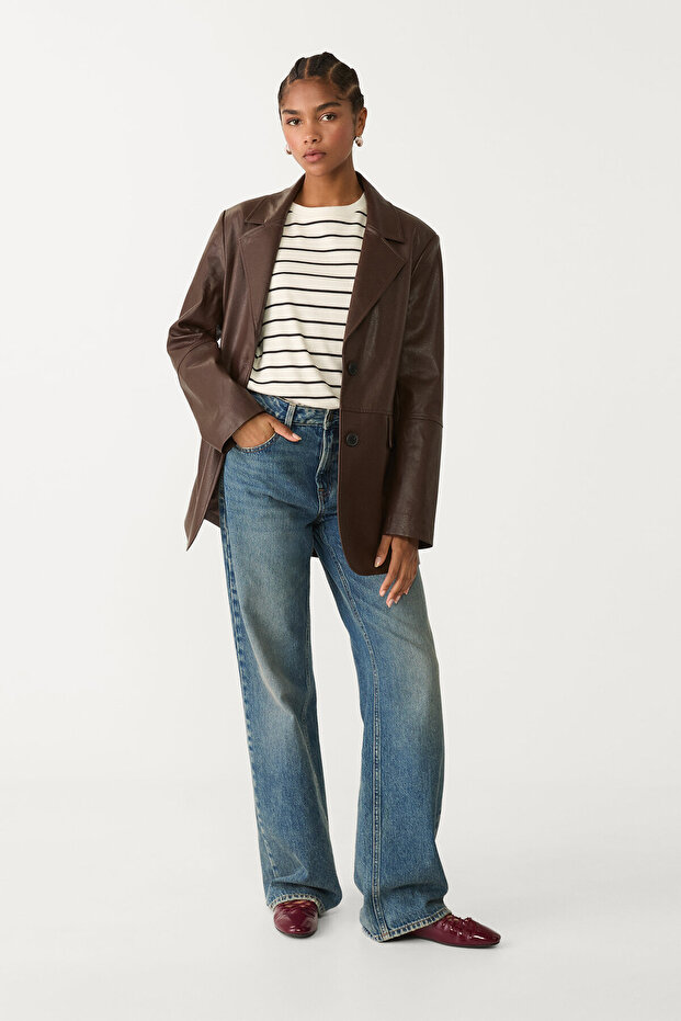 Suni deri blazer - 2