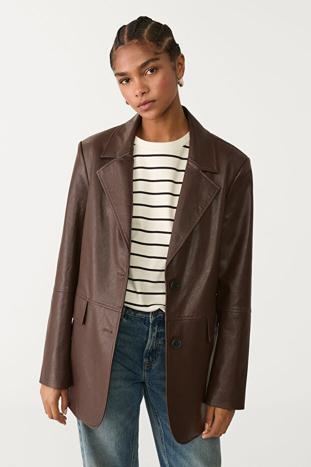 Suni deri blazer - 1