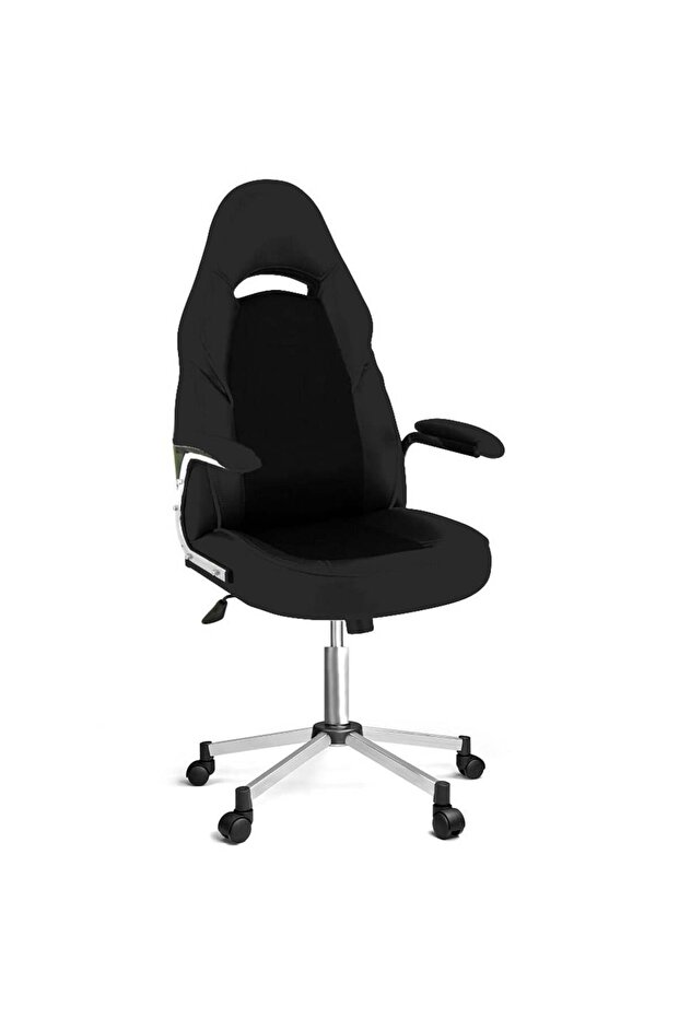 Pit Stop Yönetici - Oyuncu Koltuğu Siyah - 1