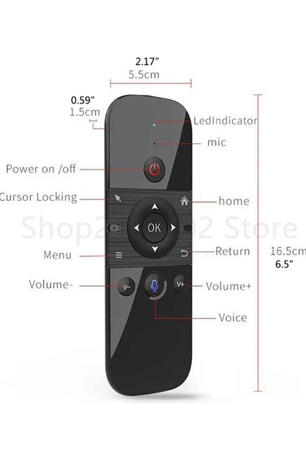 2.4 GHz Air Mouse Klavye Ses Anahtarlı Jiroskop Akıllı Tv Android Box Klavyeli Uzaktan Kumanda - 3