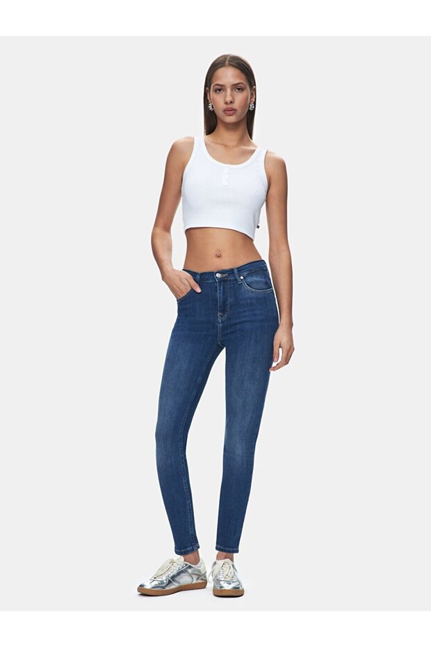 Tanya X Mid Rise Skinny Trousers