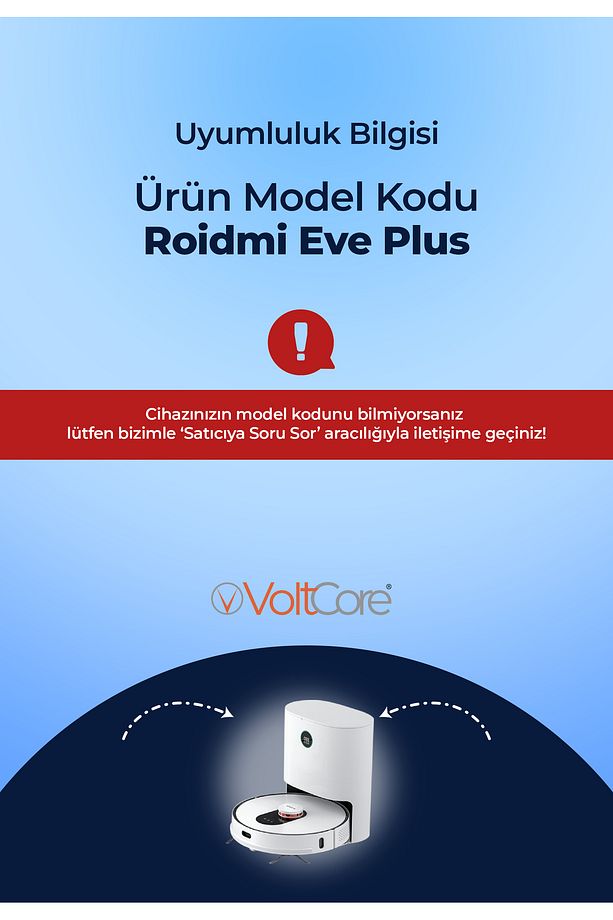 Robot Süpürge Bataryası 5800mAh (Yüksek Kapasite) Roidmi Eve Plus Uyumlu - 3
