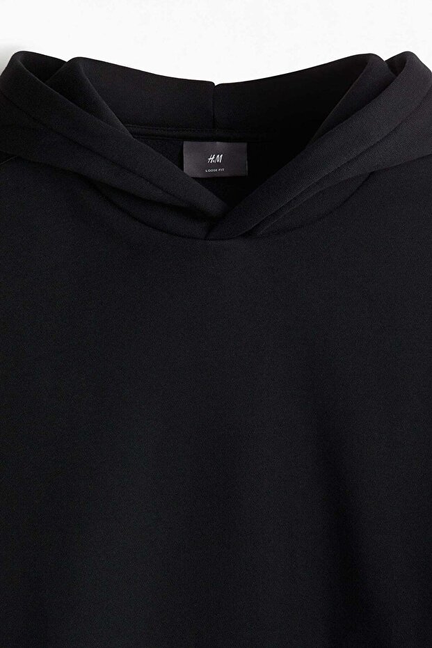 Loose Fit Hoodie with sidestripes - 2