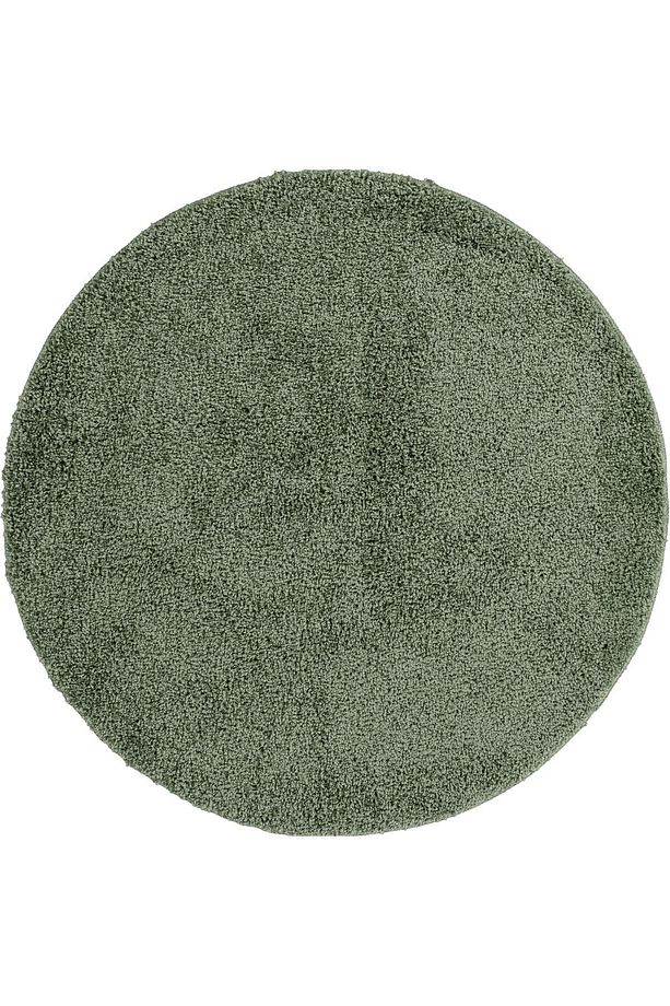 Çağla Soft Shaggy Yumuşak Kaymaz Tabanlı Daire Yıkanabilir Halı - 4