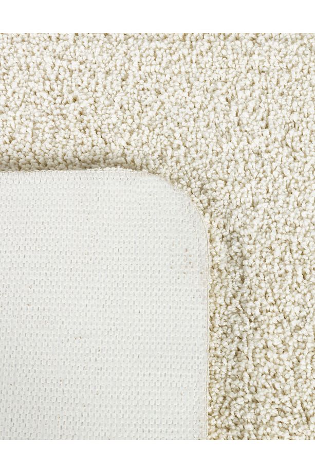 Soft Shaggy Tek Parça Gri 60x100 cm Doğal Kaymaz Taban Paspas - 7