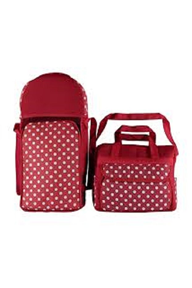 Polka Dot Baby Carrying Set. Carrycot and Care Bag