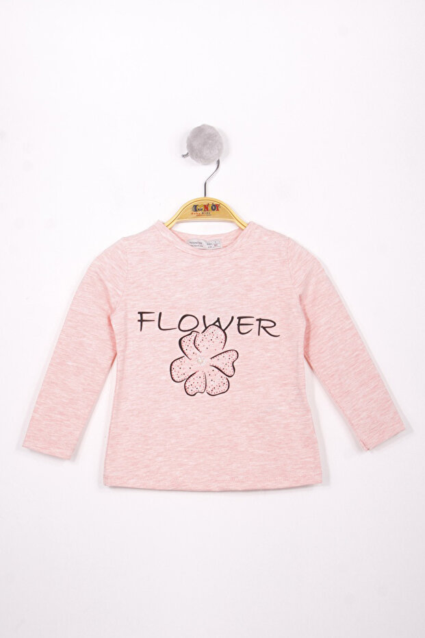 Girl's Flower Printed T-Shirt