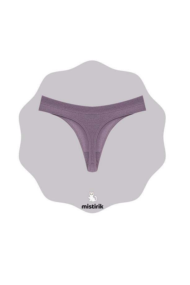 Paulo Model Fitilli Ve Esnek Yumuşak Kumaşlı String Külot Mor Renk - 2