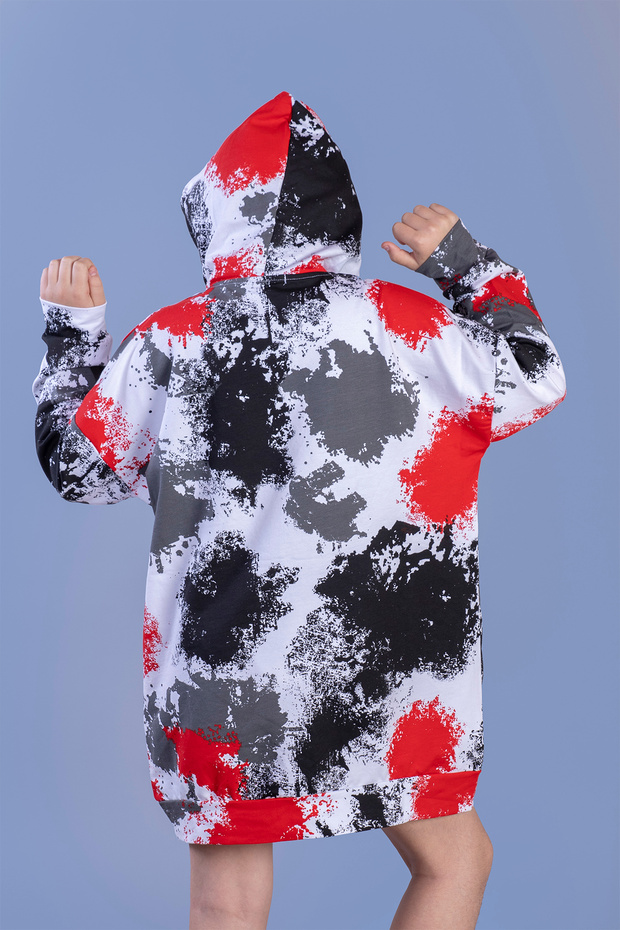 Дівчача сукня з батиковим принтом - 1