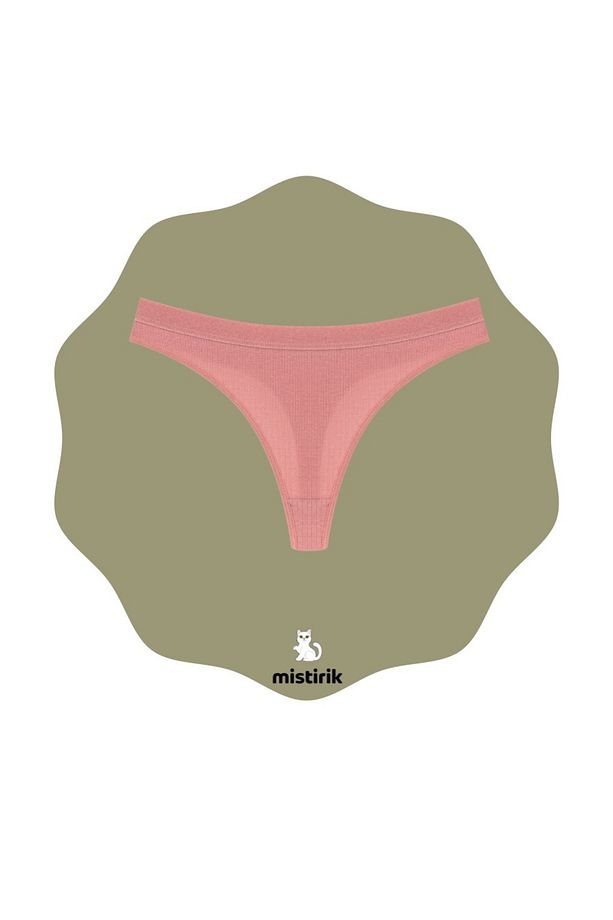 Paulo Model Fitilli Ve Esnek Yumuşak Kumaşlı String Külot Pastel Pembe Renk - 1