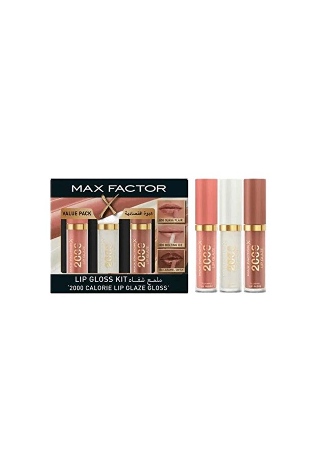 ماكس فاكتور مجموعة ملمع الشفاه 2000 كالوري 3 قطع - 3