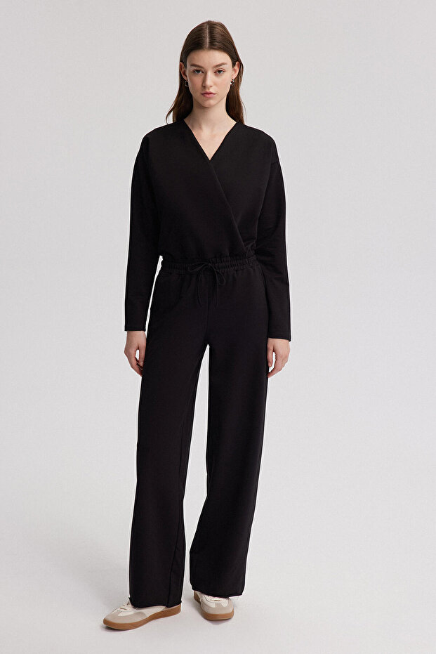 Strick-Overall mit elastischem Bund - 3