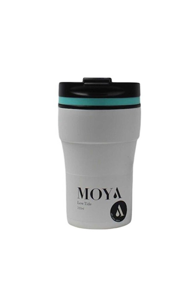 "Low Tide" 250ml Travel Coffee Mug Blue/White