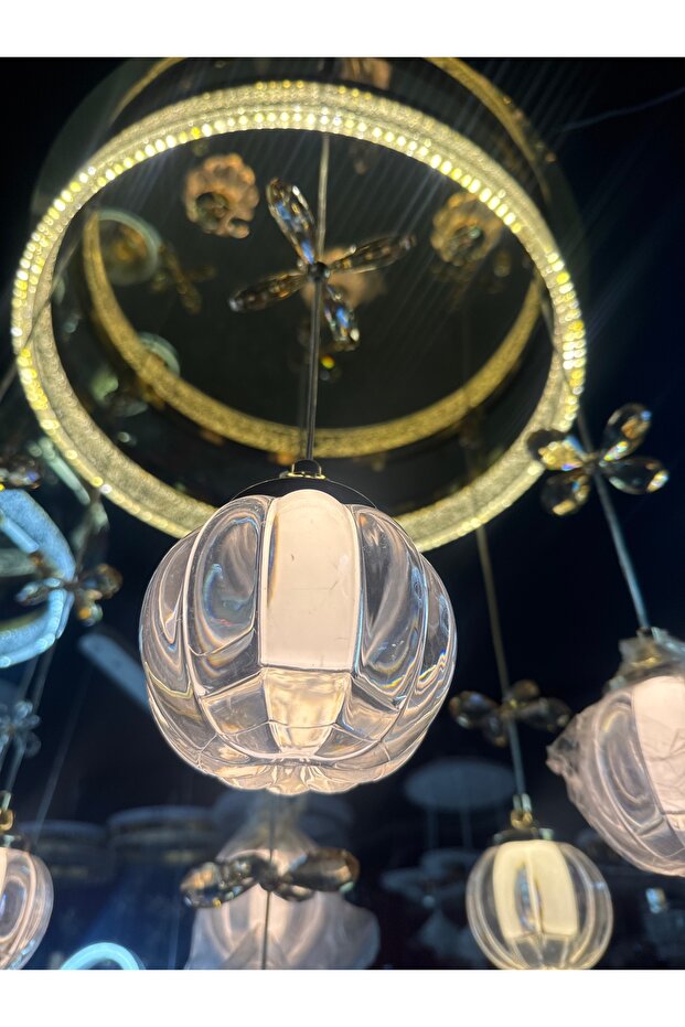 7li cam ledli  avize - 6