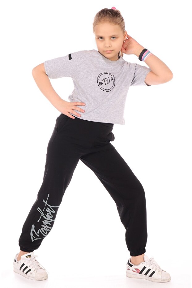 Girl's Style Printed Tracksuit