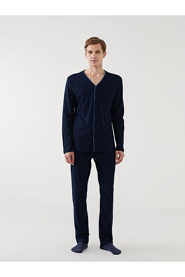 Standart Kalıp Erkek Pijama Takımı - 3