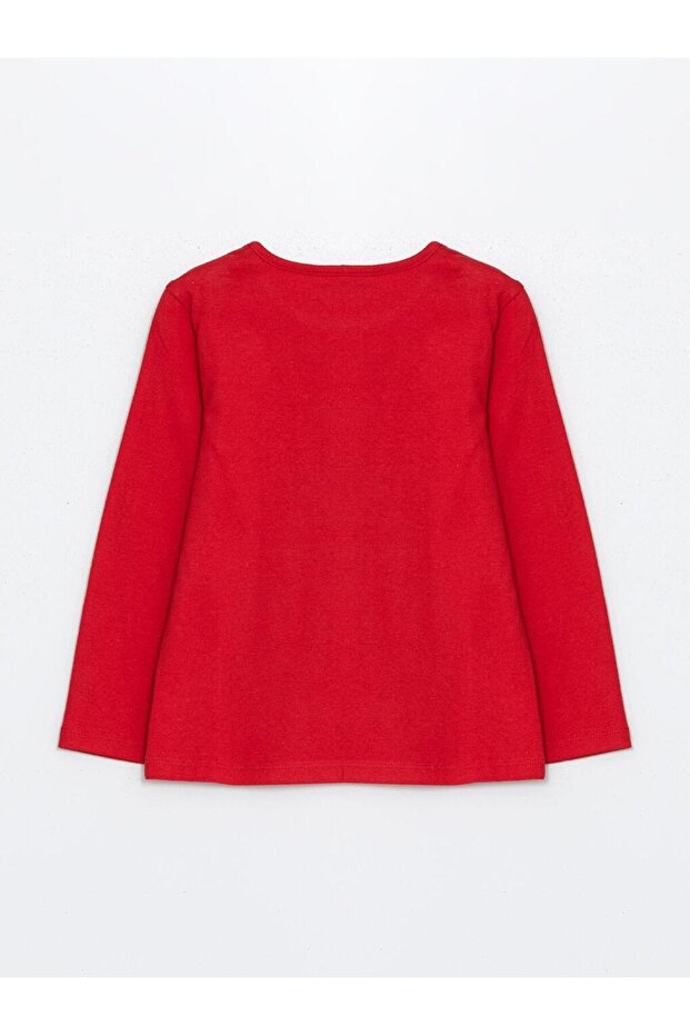 Bisiklet Yaka Uzun Kollu Yılbaşı Temalı Kız Bebek Pijama Takımı (W4) - 5
