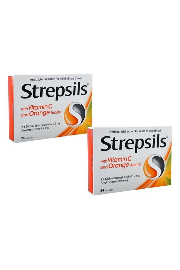Strepsils Vitamin C Orange 24 Pastil | Portakal Aromalı(2 ADET) - 1