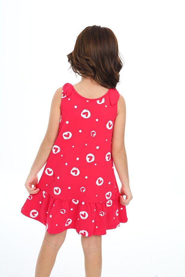 Haljina sa printom devojačkog srca - 4