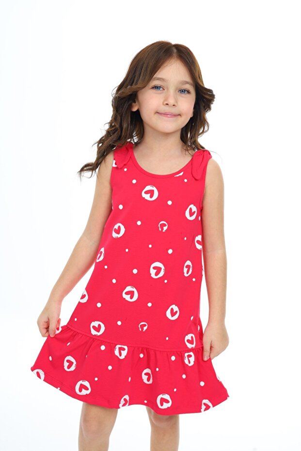 Haljina sa printom devojačkog srca - 1