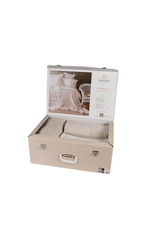 Çift Kişilik Tımeless Set Omarı Bej - Yatak Ortusu - 3