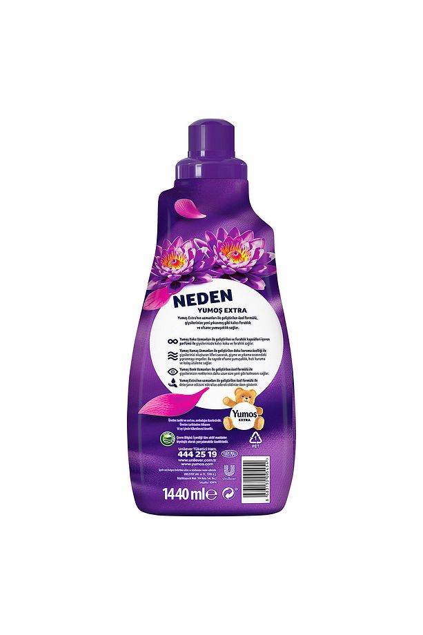 Yumoş Extra Çamaşır Yumuşatıcı Lotus ml 1440 ml 60 Yıkama x4 - 9