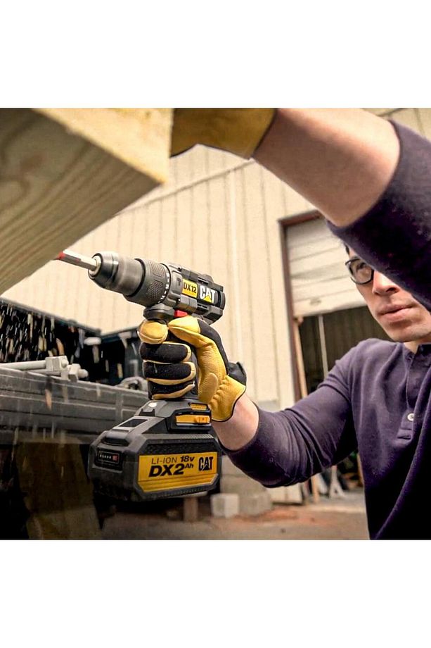 DX12BC 18Volt/2.0Ah Li-ion Tek Akülü Kömürsüz Profesyonel Şarjlı Darbeli Matkap - 5