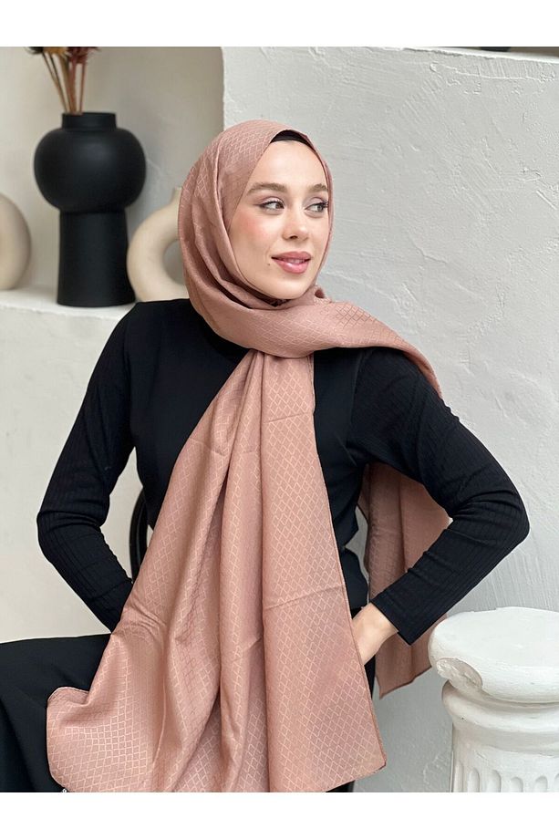 Soft Jakar Serisi İnci Ritim Desen Şal - 3