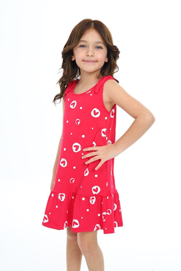 Haljina sa printom devojačkog srca - 2