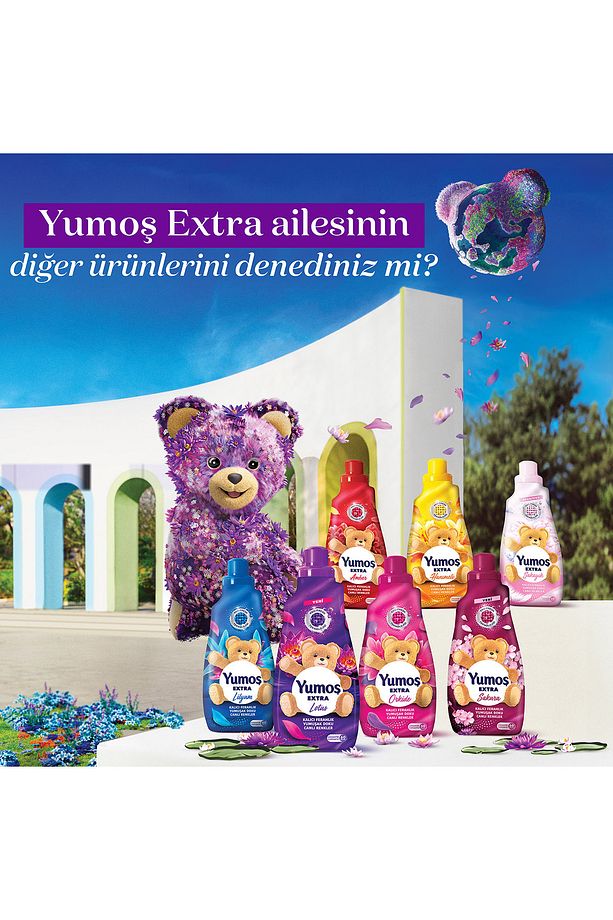 Yumoş Extra Çamaşır Yumuşatıcı Lotus ml 1440 ml 60 Yıkama x4 - 8