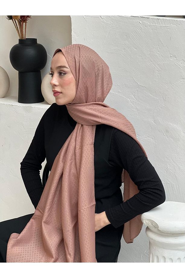 Soft Jakar Serisi İnci Ritim Desen Şal - 1