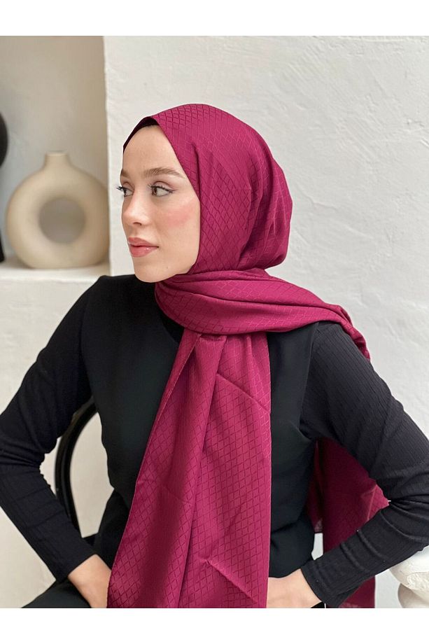 Soft Jakar Serisi İnci Ritim Desen Şal - 3