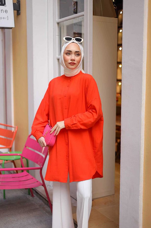 ADA Düğmeli Tunik Gömlek - 8