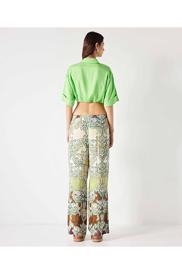 Belden bağlamalı gömlek - 6